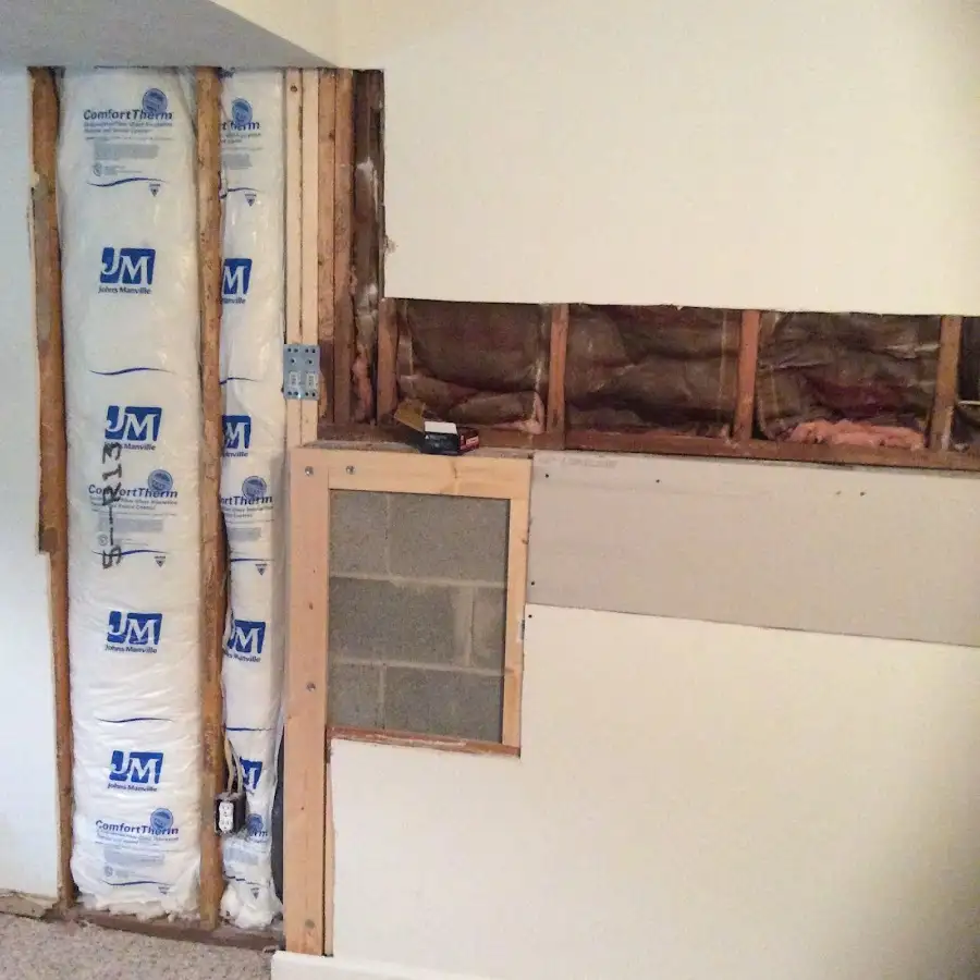 Wall insulation replacement during Contents Cleaning & Restoration in Carencro